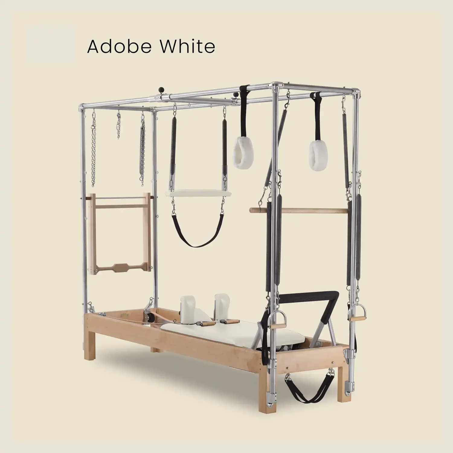 Pilates Reformer Cadillac Combo - Maple Wood Reformer with Full Cadillac Conversion, Raised Bed