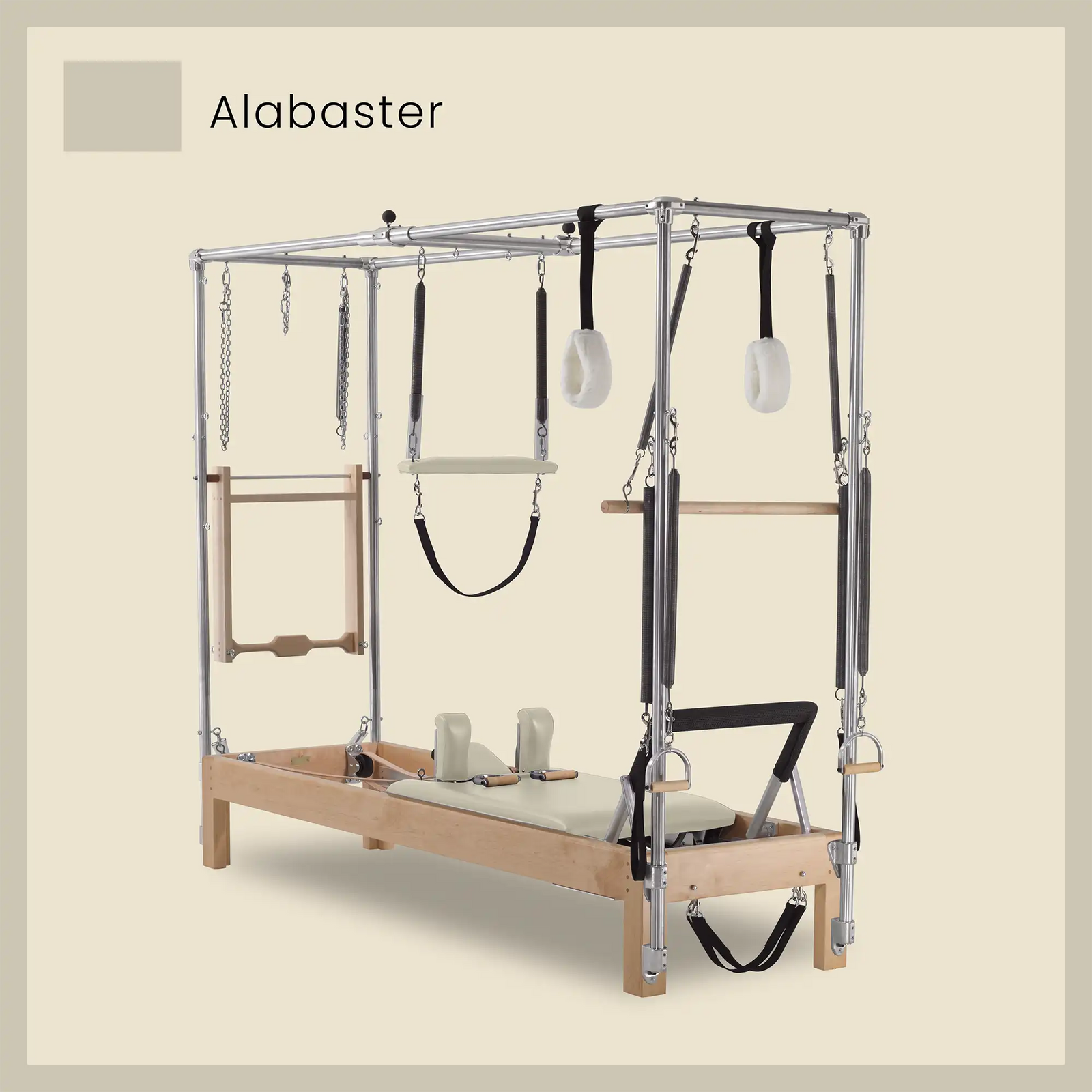 86" Instant Full Cadillac Conversion with Full Elevated Bed Designer Wood Universal Pilates Reformer