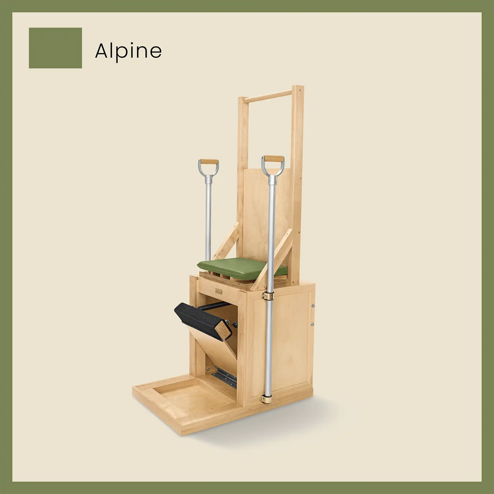 green pilates high chair