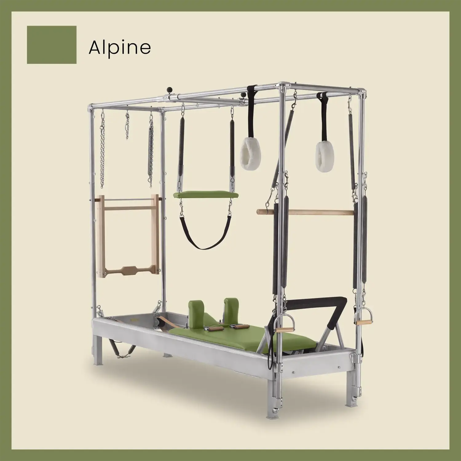 Pilates Reformer Cadillac Combo - Aluminum Reformer with Full Cadillac Conversion, Insert Bed