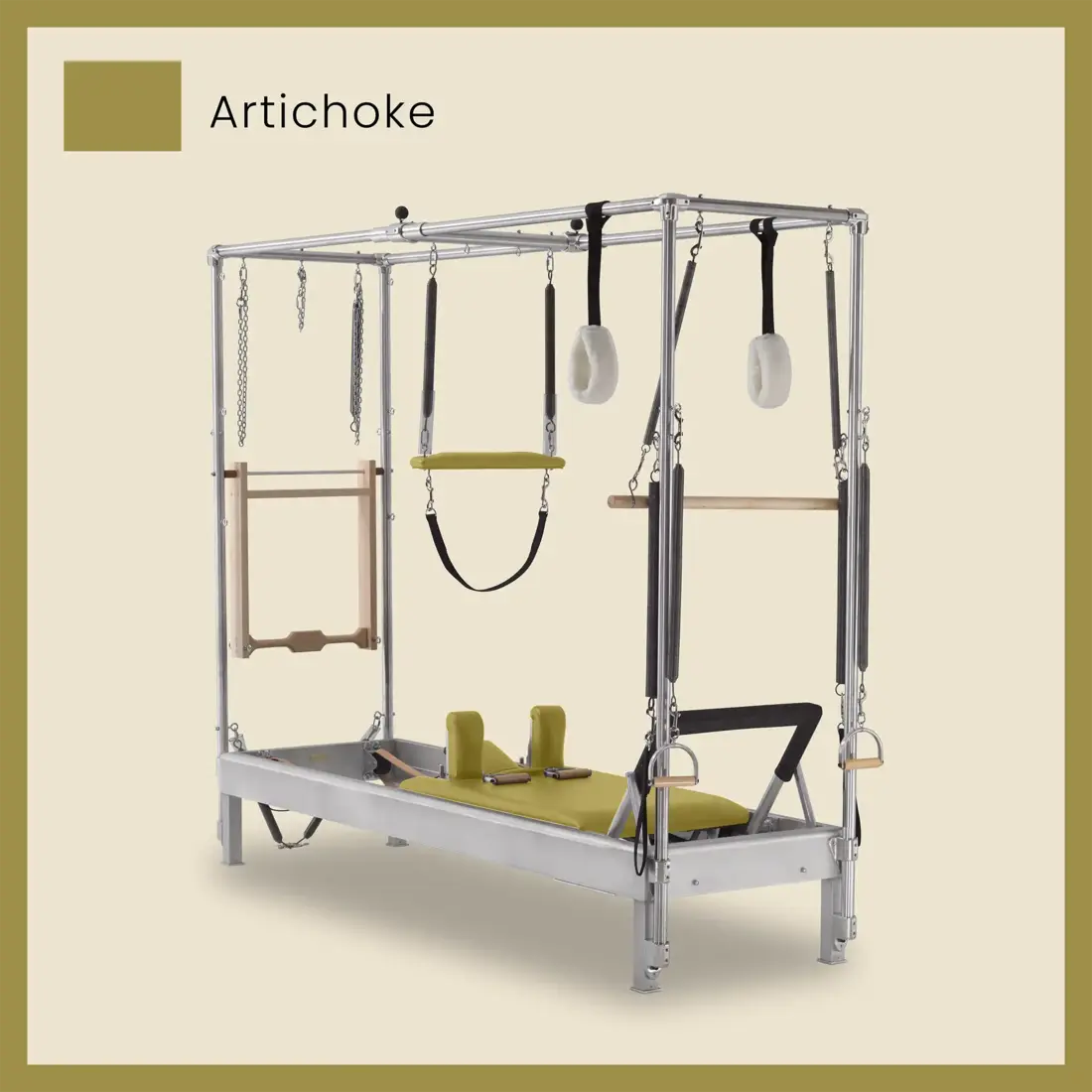 Pilates Reformer Cadillac Combo - Aluminum Reformer with Full Cadillac Conversion, Insert Bed