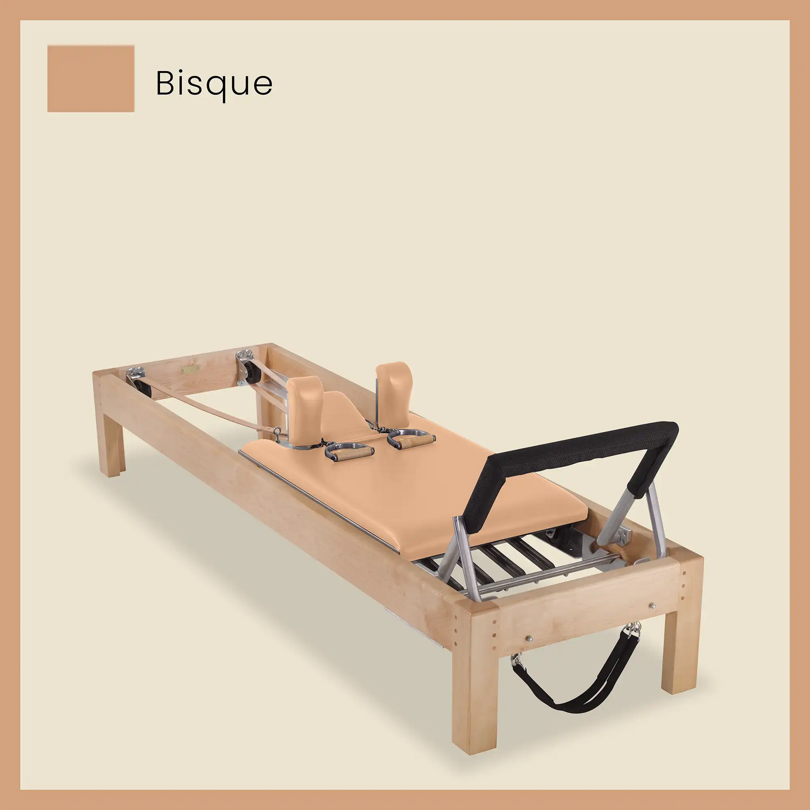 86" Designer Reformer Pilates Equipment In Maple Wood