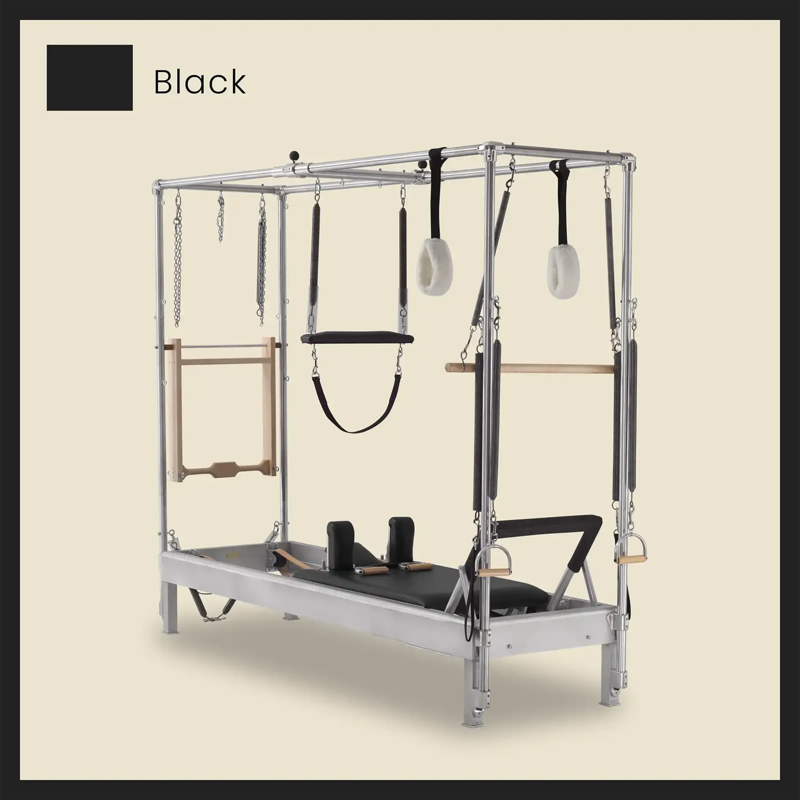 Pilates Reformer Cadillac Combo - Aluminum Reformer with Full Cadillac Conversion, Insert Bed