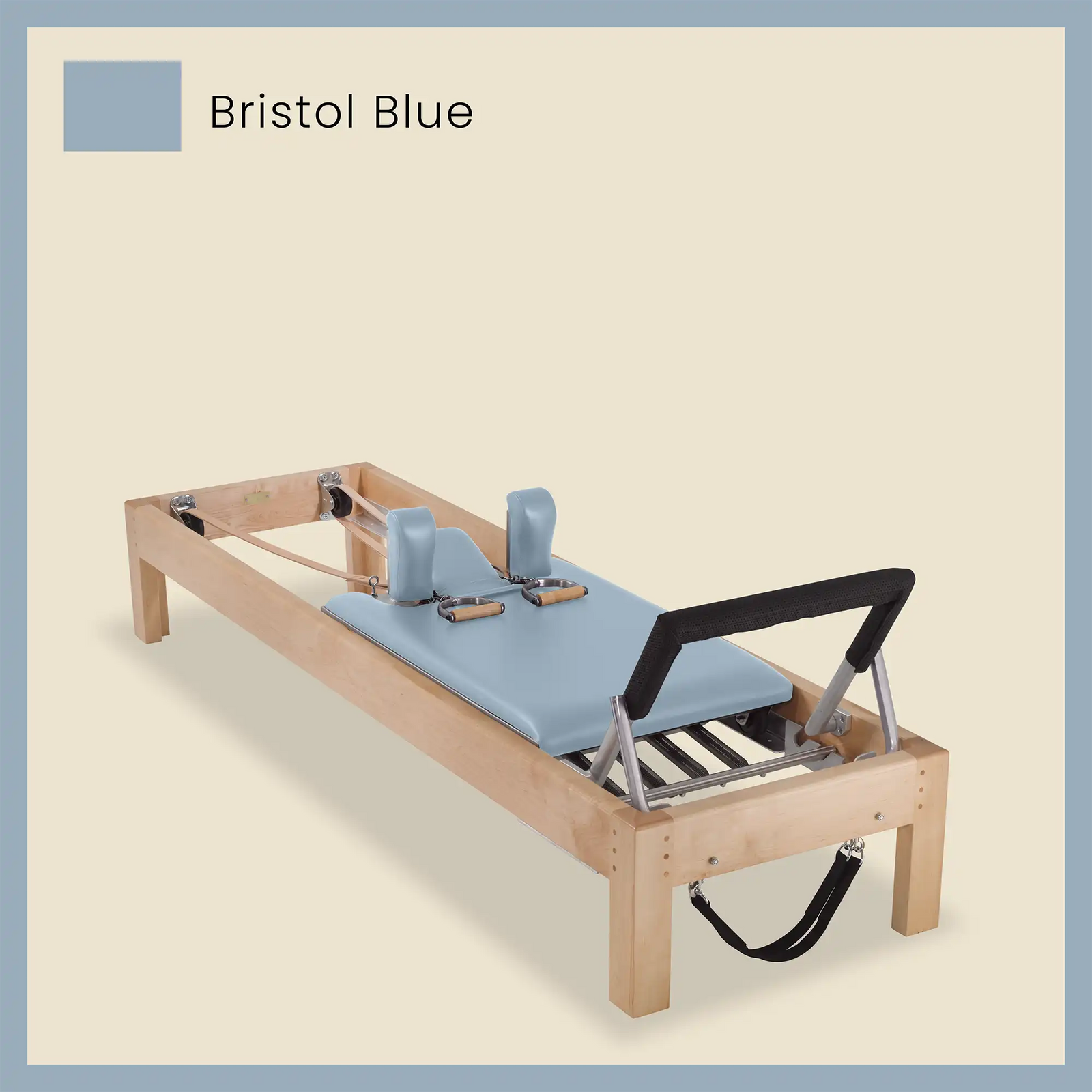 86" Designer Reformer Pilates Equipment In Maple Wood