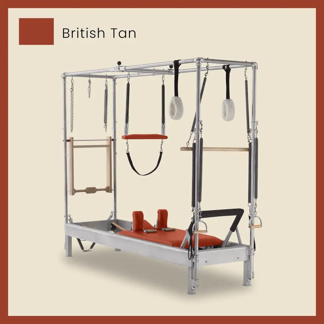 Pilates Reformer Cadillac Combo - Aluminum Reformer with Full Cadillac Conversion, Insert Bed