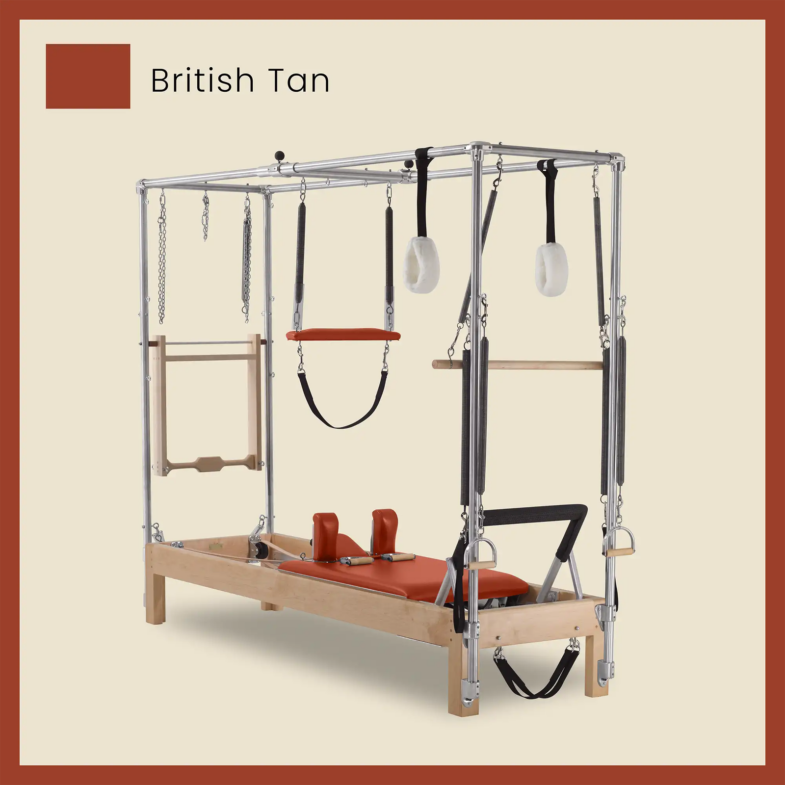 86" Instant Full Cadillac Conversion with Full Elevated Bed Designer Wood Universal Pilates Reformer