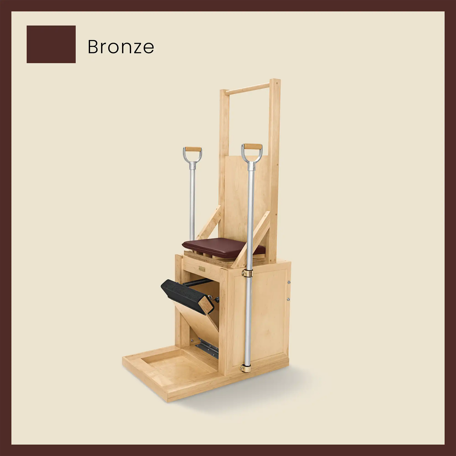 burgundy pilates high chair