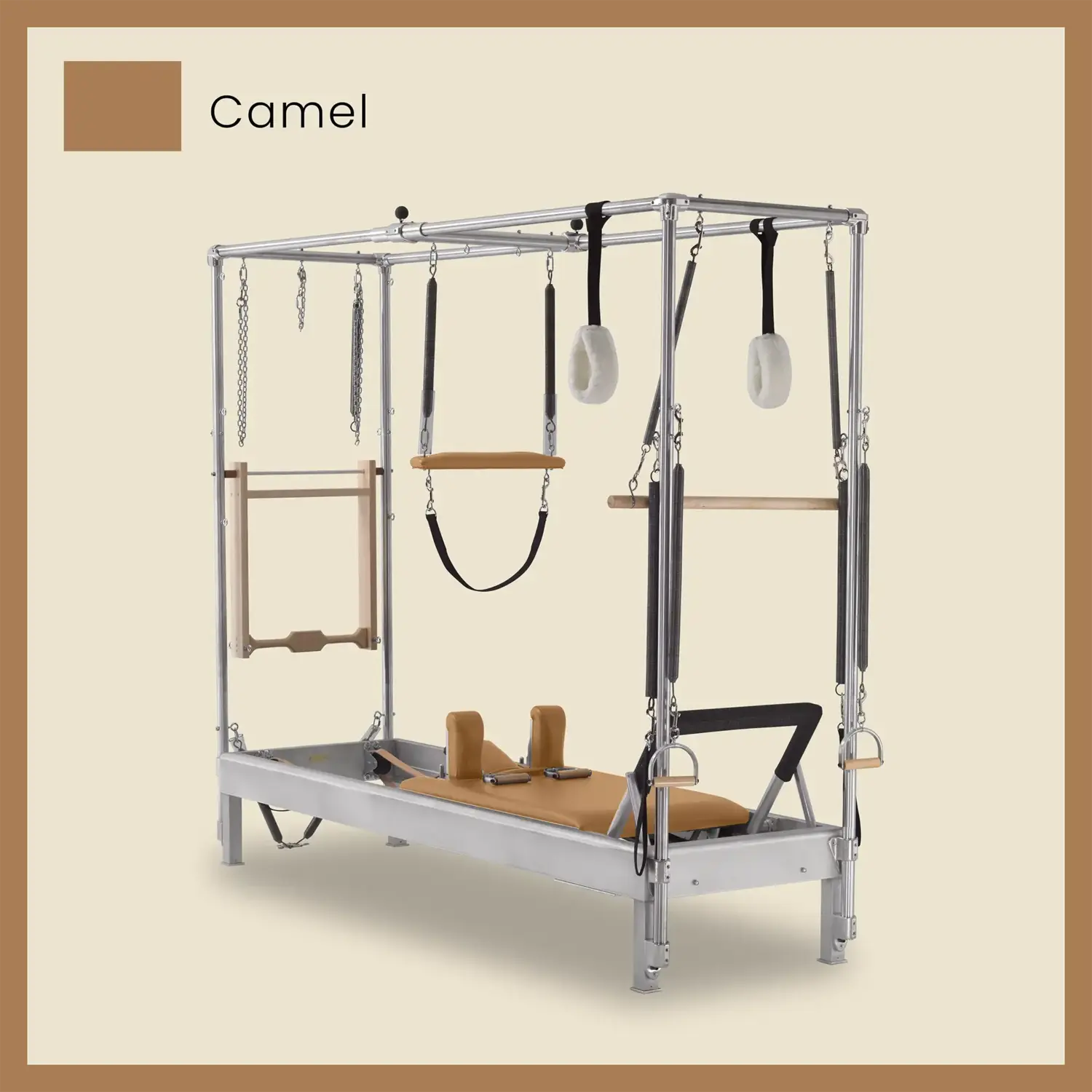 Pilates Reformer Cadillac Combo - Aluminum Reformer with Full Cadillac Conversion, Insert Bed