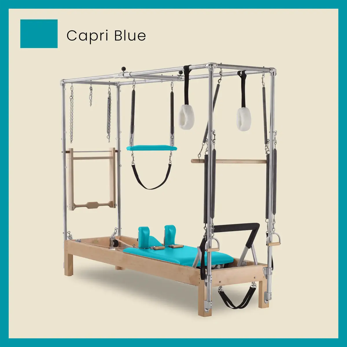 86" Instant Full Cadillac Conversion with Full Elevated Bed Designer Wood Universal Pilates Reformer