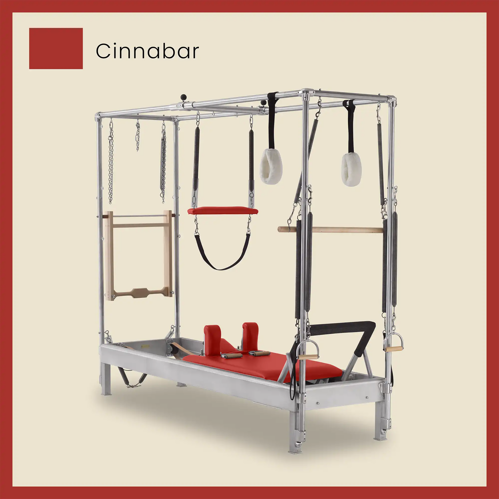 Pilates Reformer Cadillac Combo - Aluminum Reformer with Full Cadillac Conversion, Insert Bed