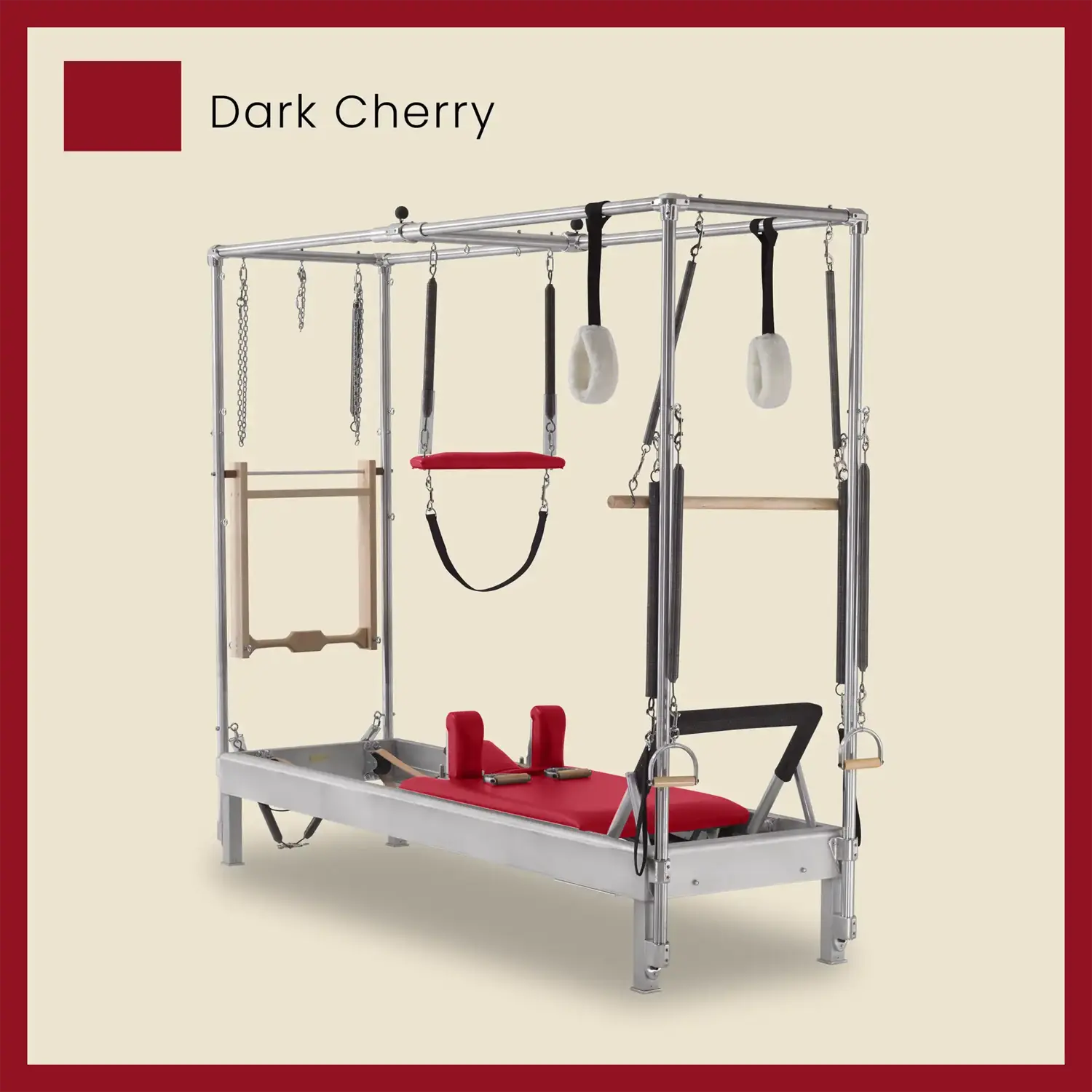 Pilates Reformer Cadillac Combo - Aluminum Reformer with Full Cadillac Conversion, Insert Bed