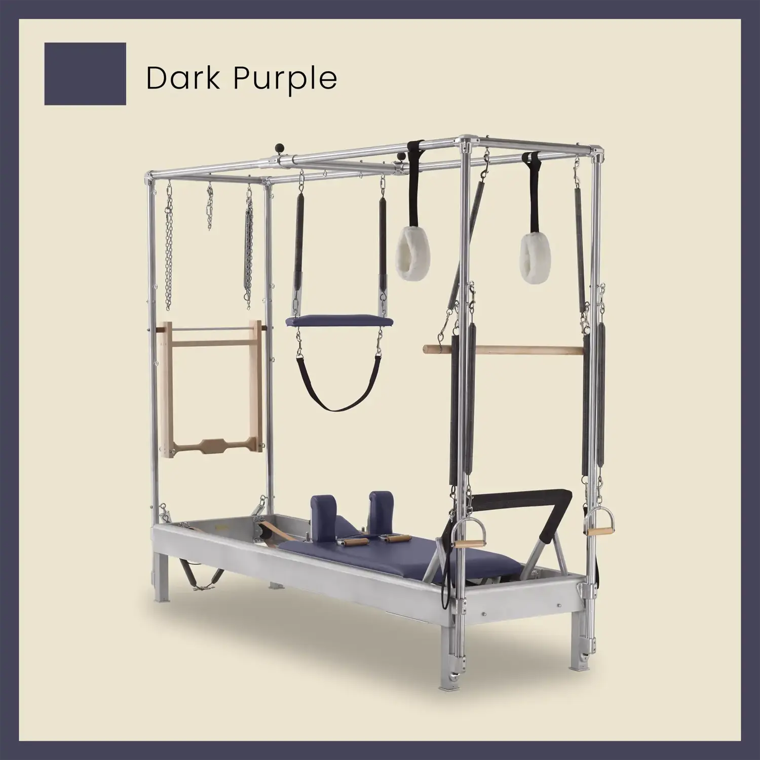 Pilates Reformer Cadillac Combo - Aluminum Reformer with Full Cadillac Conversion, Insert Bed