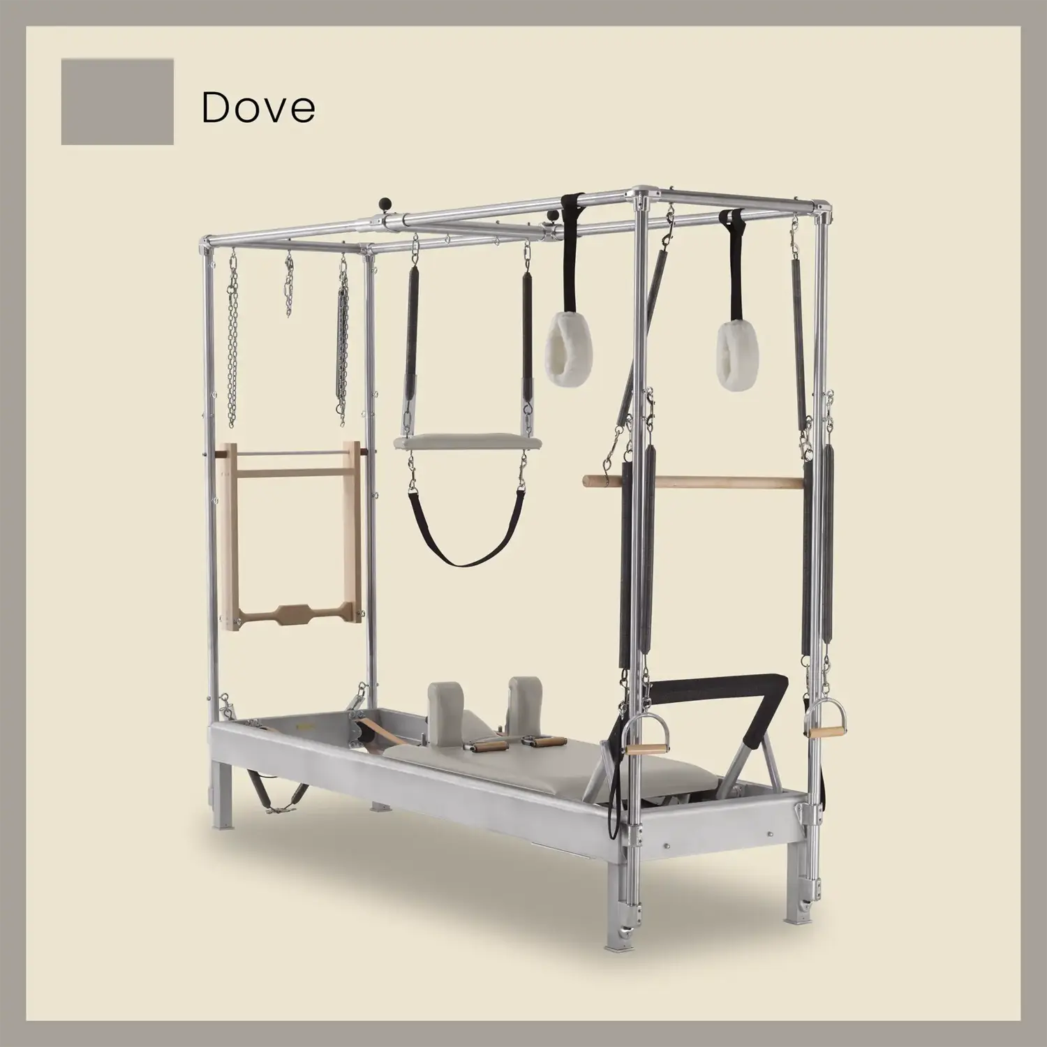 Pilates Reformer Cadillac Combo - Aluminum Reformer with Full Cadillac Conversion, Insert Bed