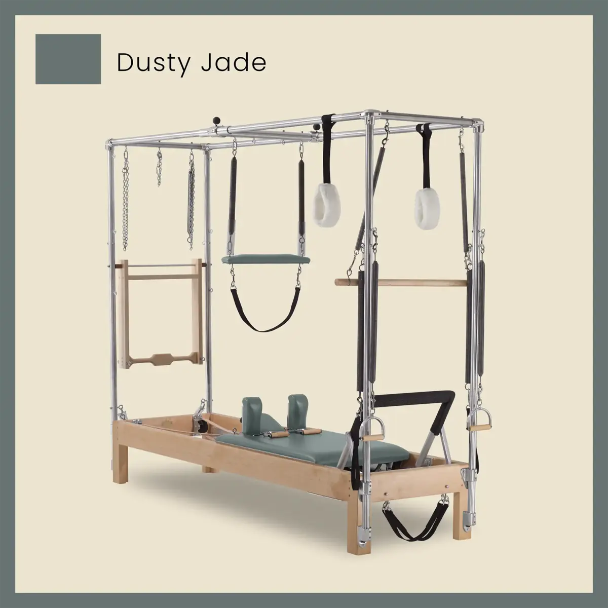 86" Instant Full Cadillac Conversion with Full Elevated Bed Designer Wood Universal Pilates Reformer