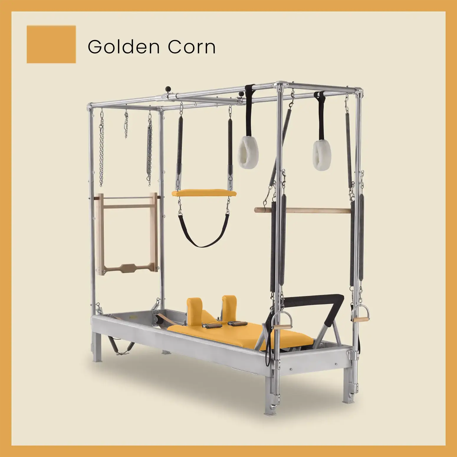 Pilates Reformer Cadillac Combo - Aluminum Reformer with Full Cadillac Conversion, Insert Bed