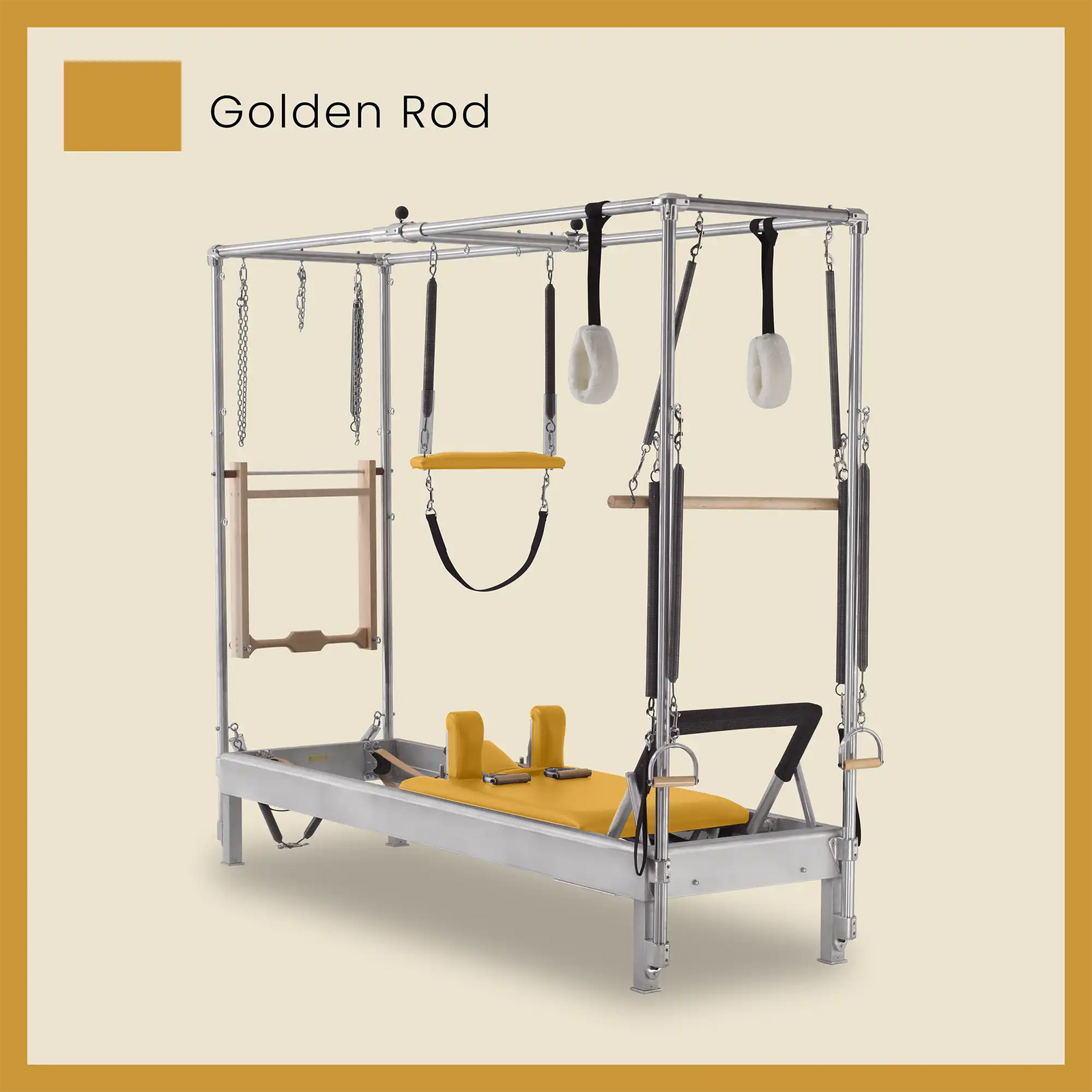 Pilates Reformer Cadillac Combo - Aluminum Reformer with Full Cadillac Conversion, Insert Bed