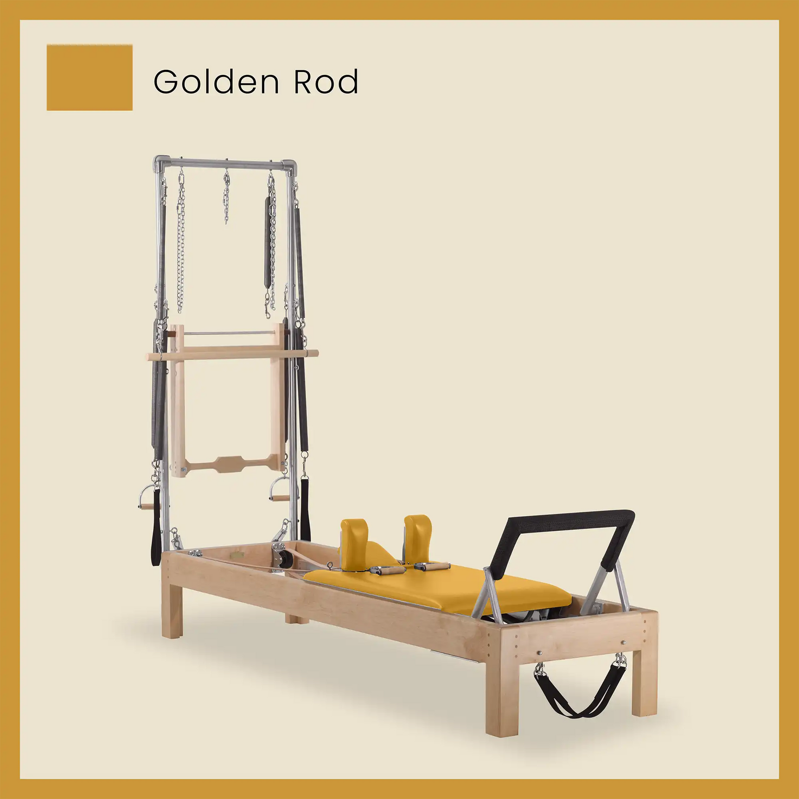 89" Instant Half Cadillac Conversion with Raised Full Bed Designer Wood Universal Pilates Reformer