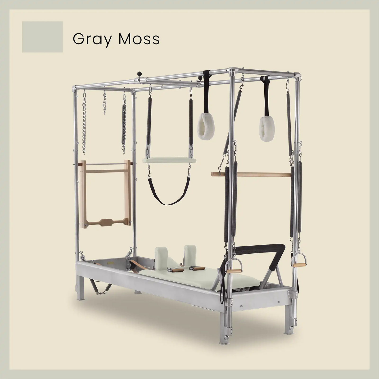 Pilates Reformer Cadillac Combo - Aluminum Reformer with Full Cadillac Conversion, Insert Bed