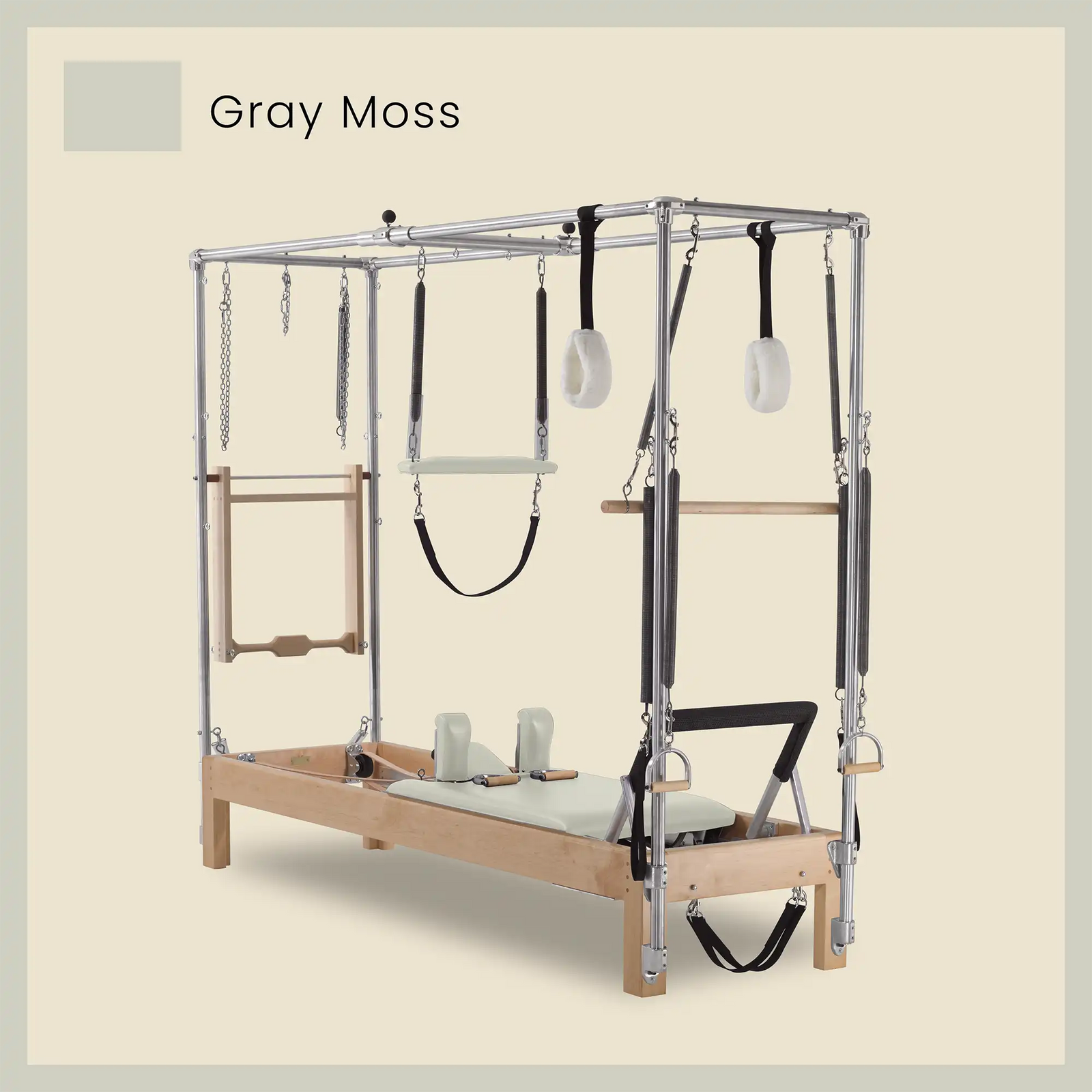 86" Instant Full Cadillac Conversion with Full Elevated Bed Designer Wood Universal Pilates Reformer