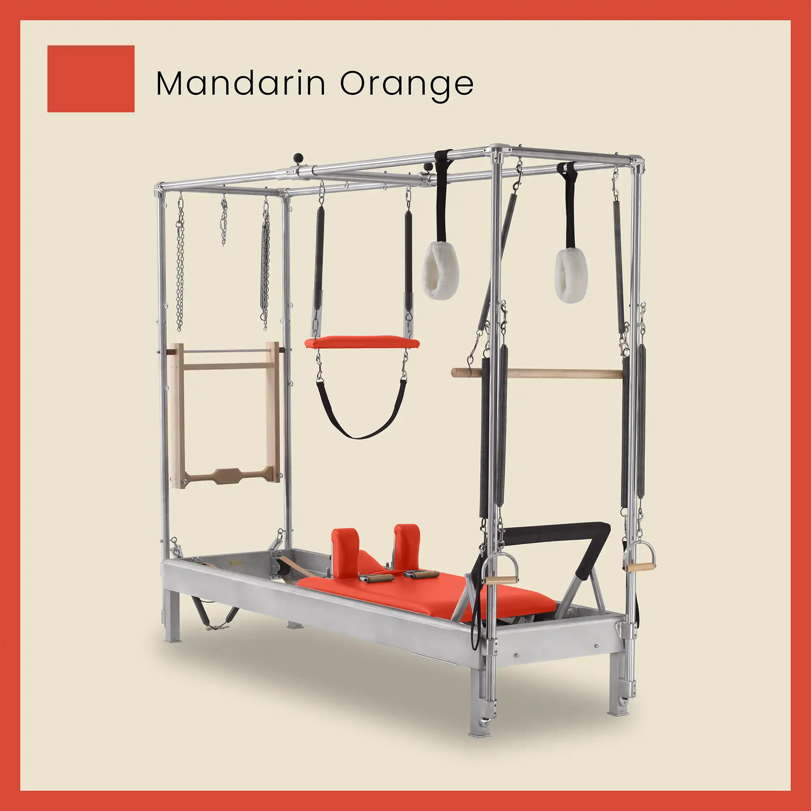 Pilates Reformer Cadillac Combo - Aluminum Reformer with Full Cadillac Conversion, Insert Bed