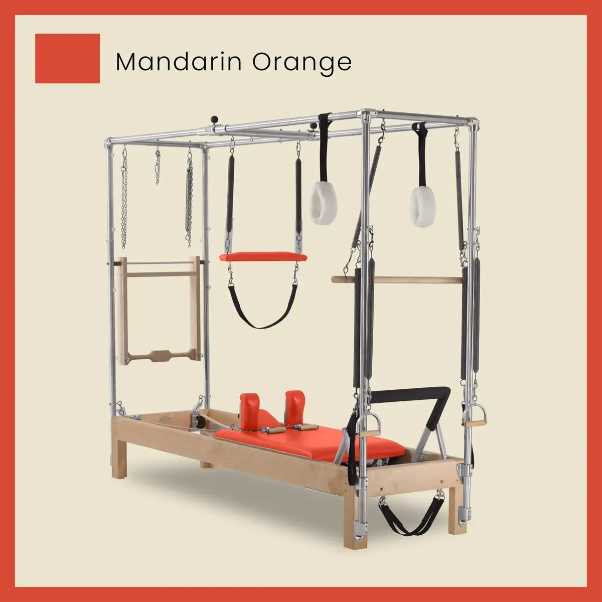 86" Instant Full Cadillac Conversion with Full Elevated Bed Designer Wood Universal Pilates Reformer