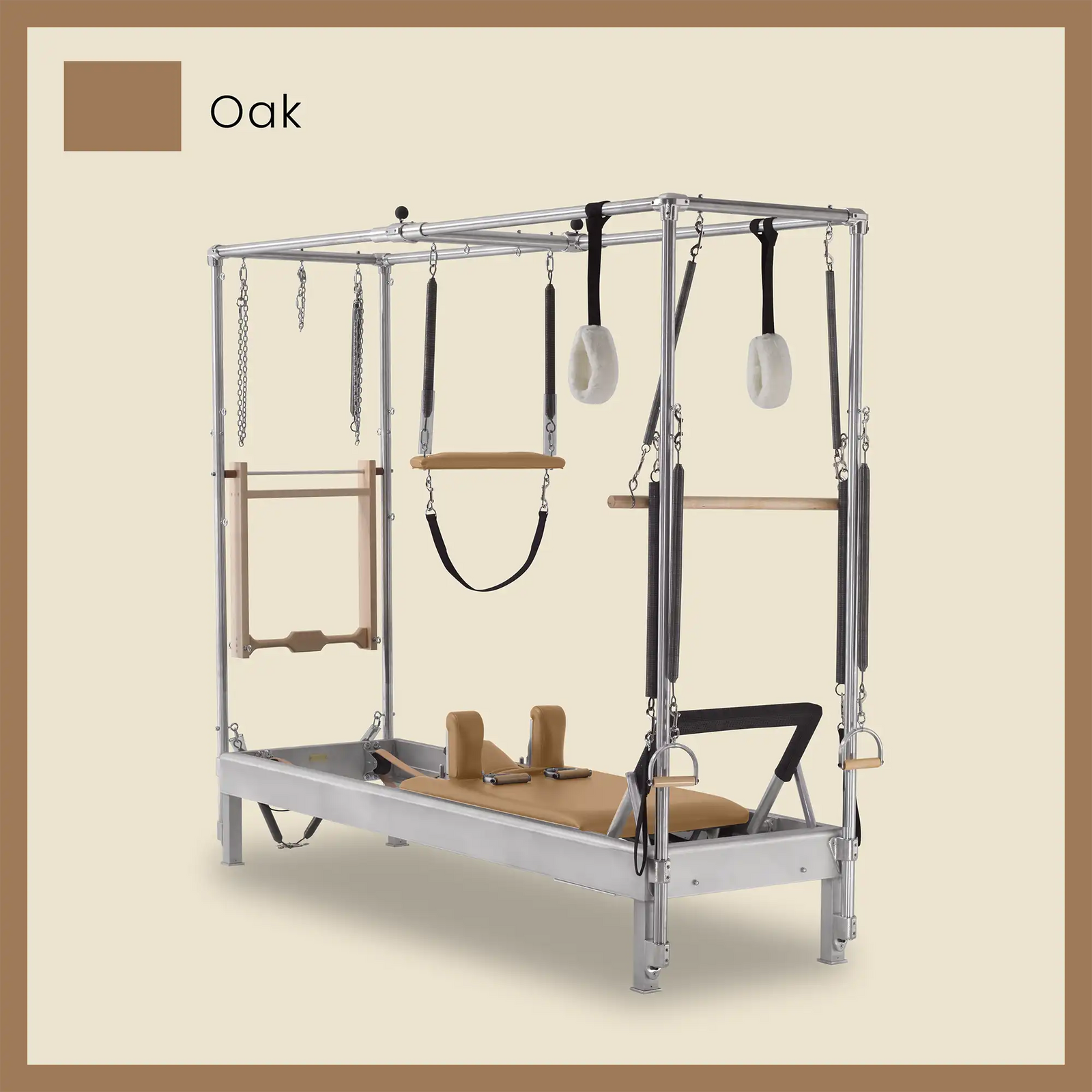 Pilates Reformer Cadillac Combo - Aluminum Reformer with Full Cadillac Conversion, Insert Bed