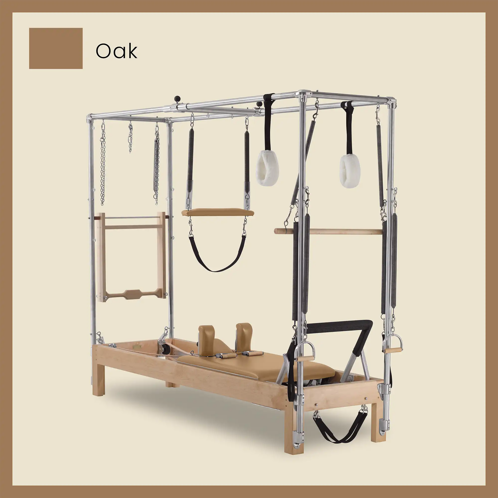 86" Instant Full Cadillac Conversion with Full Elevated Bed Designer Wood Universal Pilates Reformer