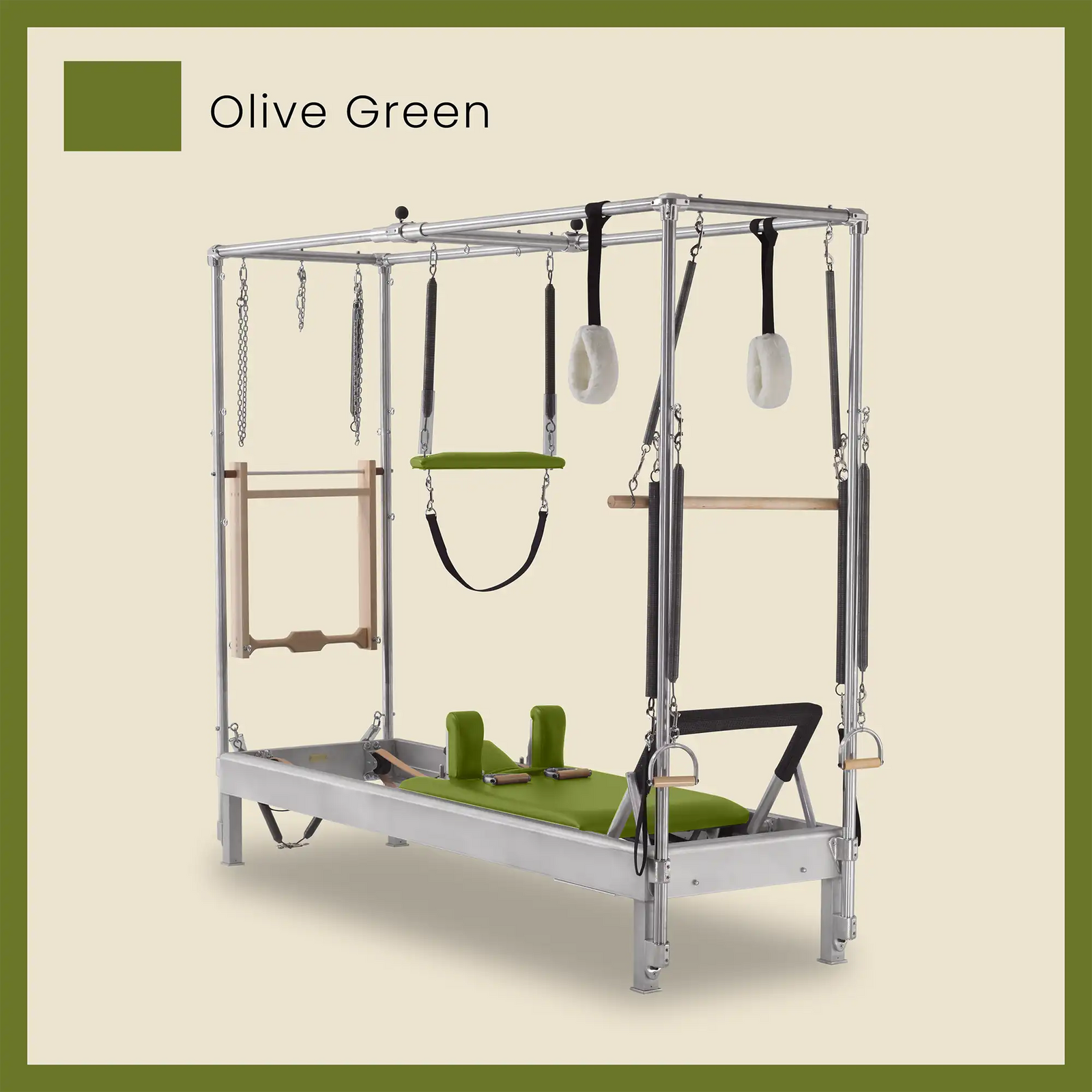 Pilates Reformer Cadillac Combo - Aluminum Reformer with Full Cadillac Conversion, Insert Bed