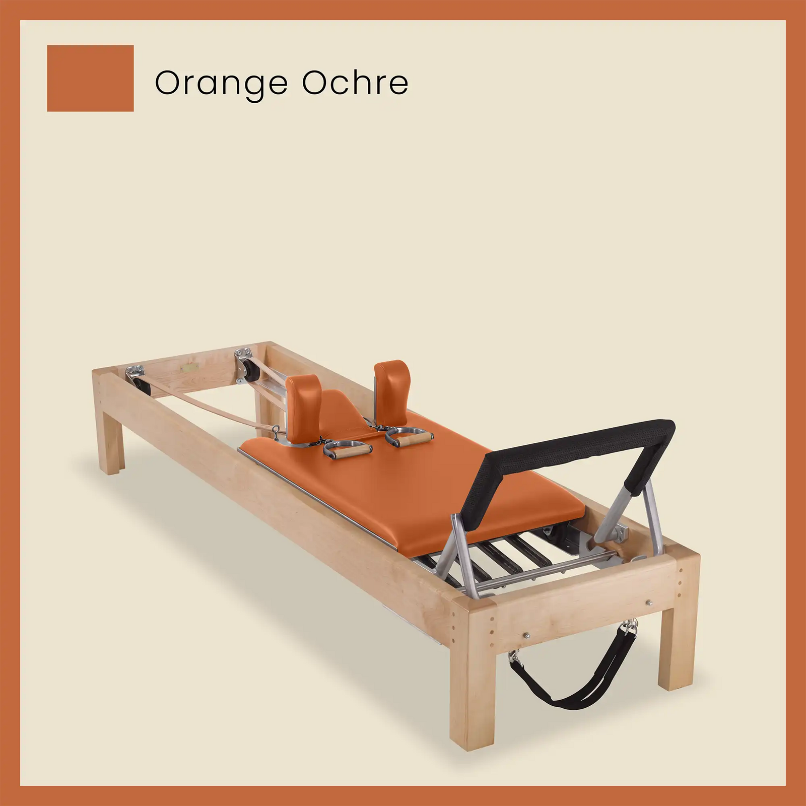 86" Designer Reformer Pilates Equipment In Maple Wood