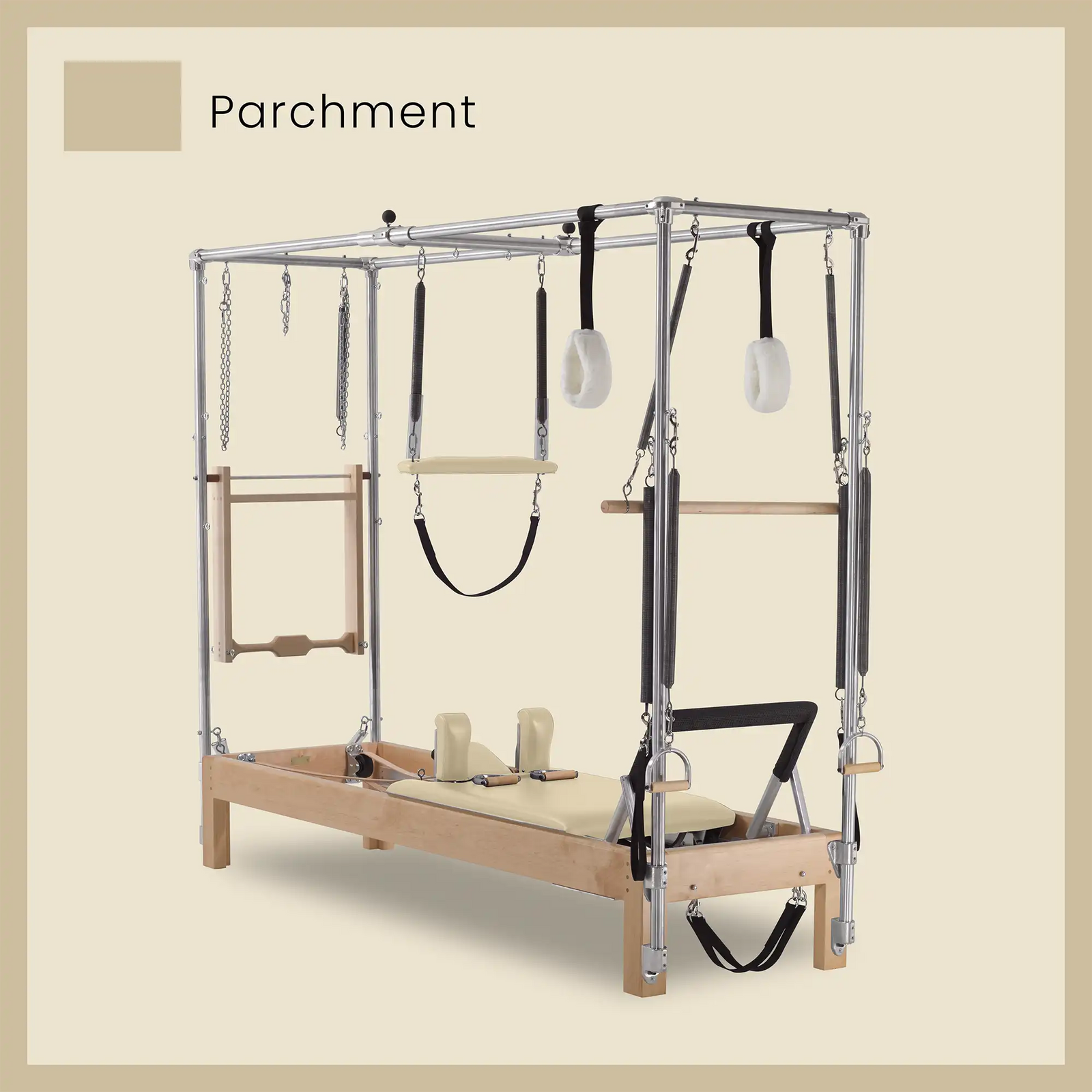 86" Instant Full Cadillac Conversion with Full Elevated Bed Designer Wood Universal Pilates Reformer