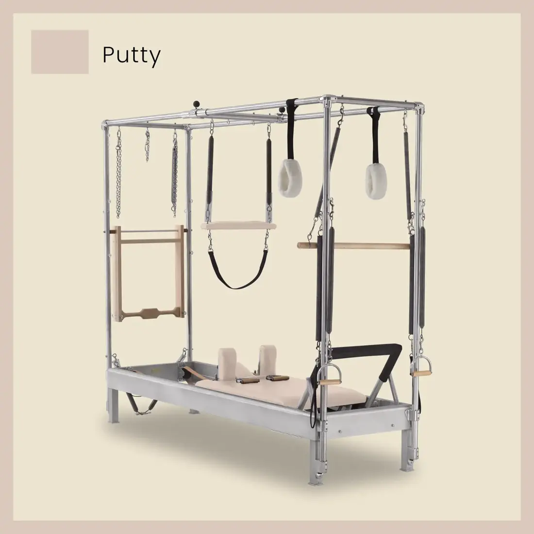 Pilates Reformer Cadillac Combo - Aluminum Reformer with Full Cadillac Conversion, Insert Bed