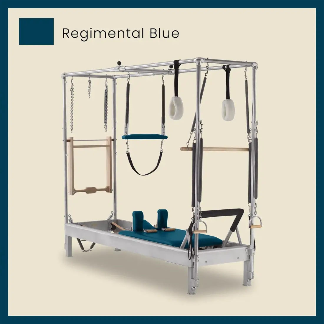 Pilates Reformer Cadillac Combo - Aluminum Reformer with Full Cadillac Conversion, Insert Bed