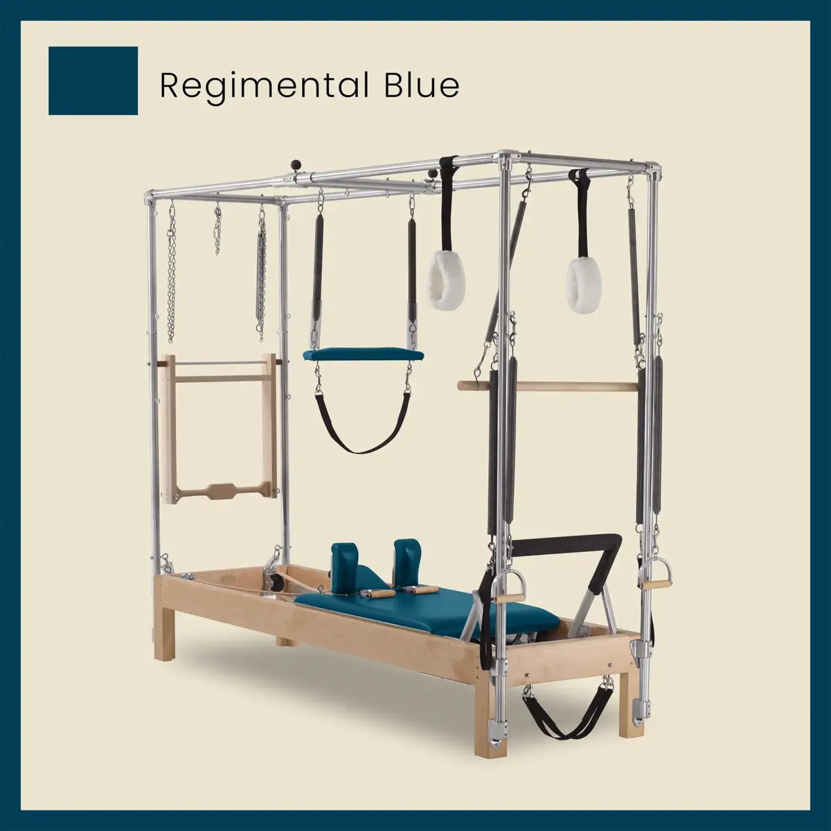 86" Instant Full Cadillac Conversion with Full Elevated Bed Designer Wood Universal Pilates Reformer