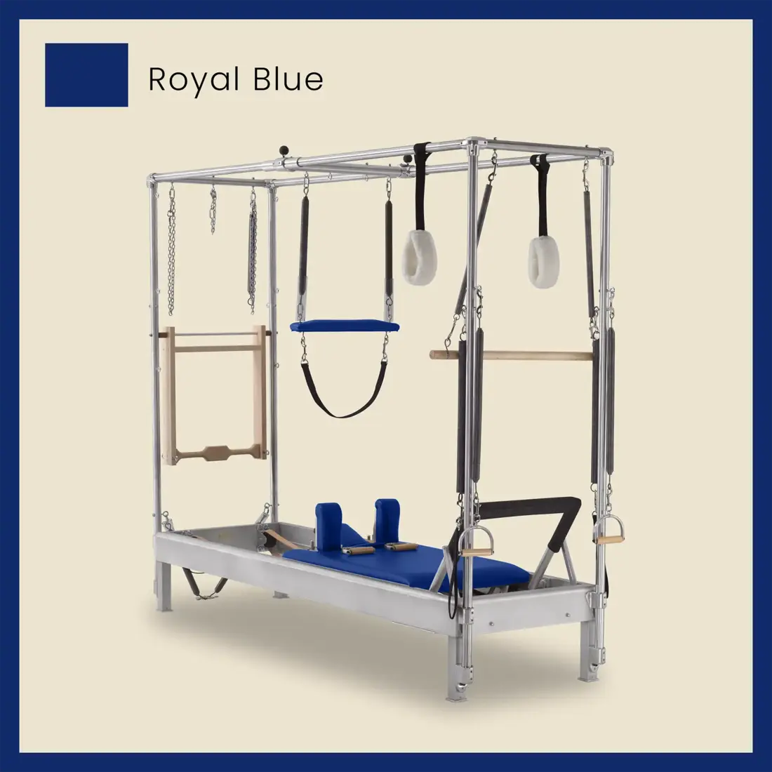 Pilates Reformer Cadillac Combo - Aluminum Reformer with Full Cadillac Conversion, Insert Bed