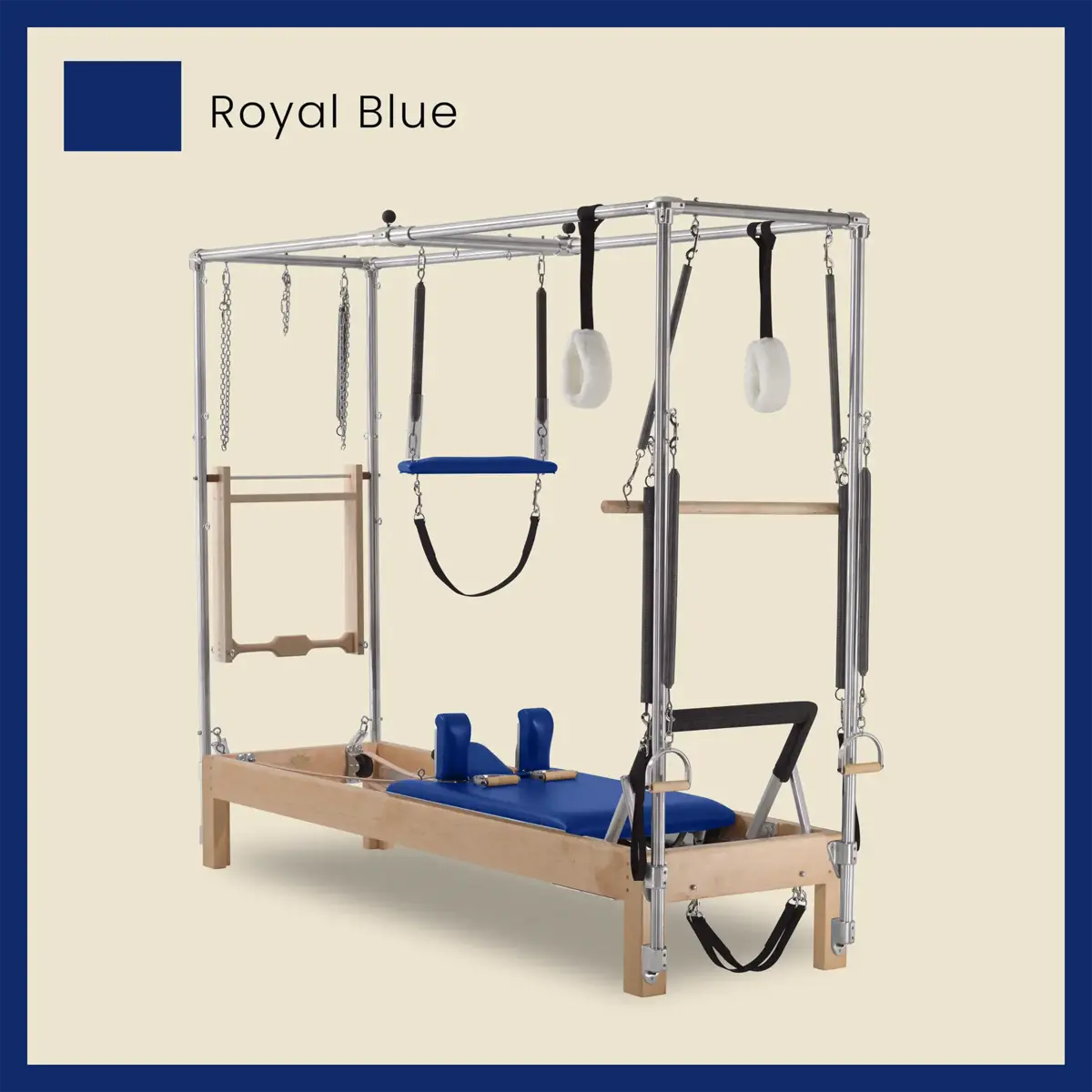 86" Instant Full Cadillac Conversion with Full Elevated Bed Designer Wood Universal Pilates Reformer