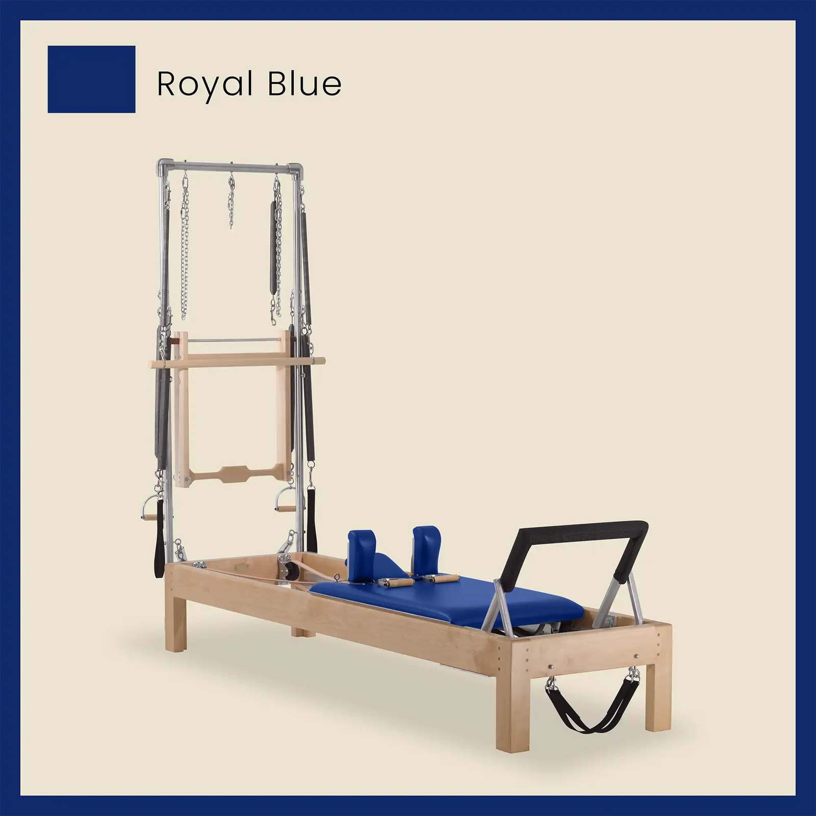 89" Instant Half Cadillac Conversion with Raised Full Bed Designer Wood Universal Pilates Reformer