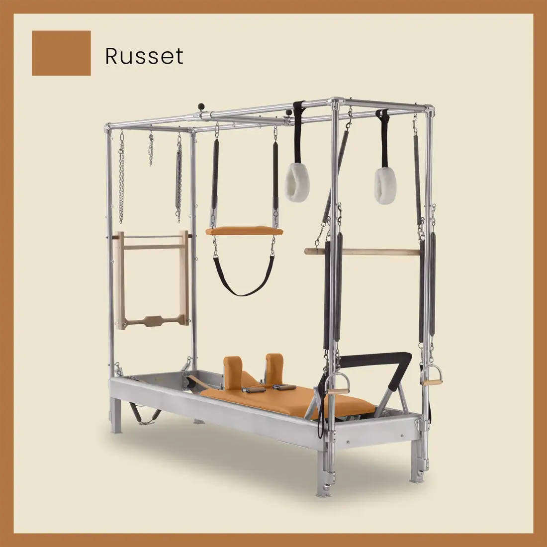 Pilates Reformer Cadillac Combo - Aluminum Reformer with Full Cadillac Conversion, Insert Bed