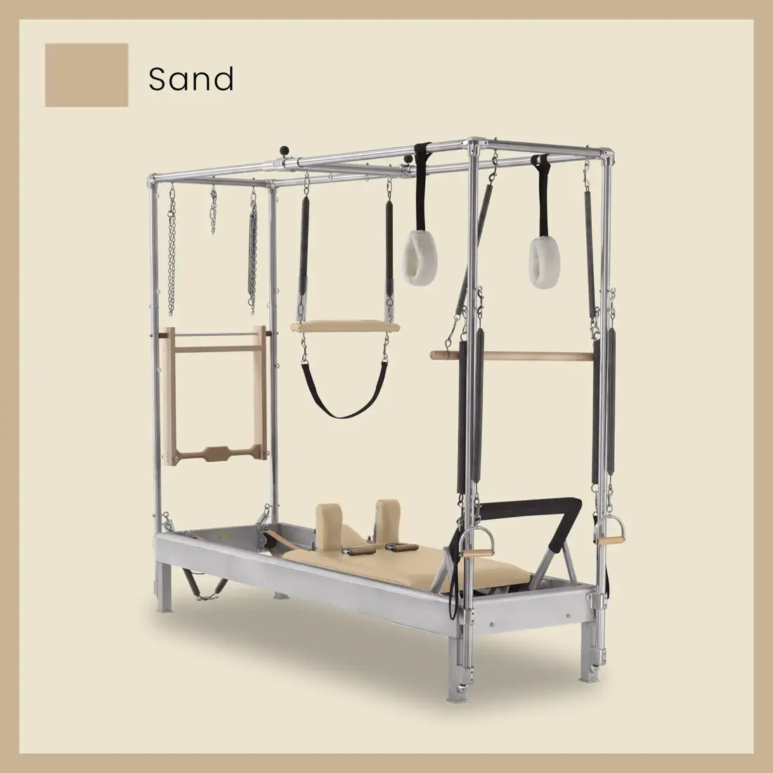 Pilates Reformer Cadillac Combo - Aluminum Reformer with Full Cadillac Conversion, Insert Bed