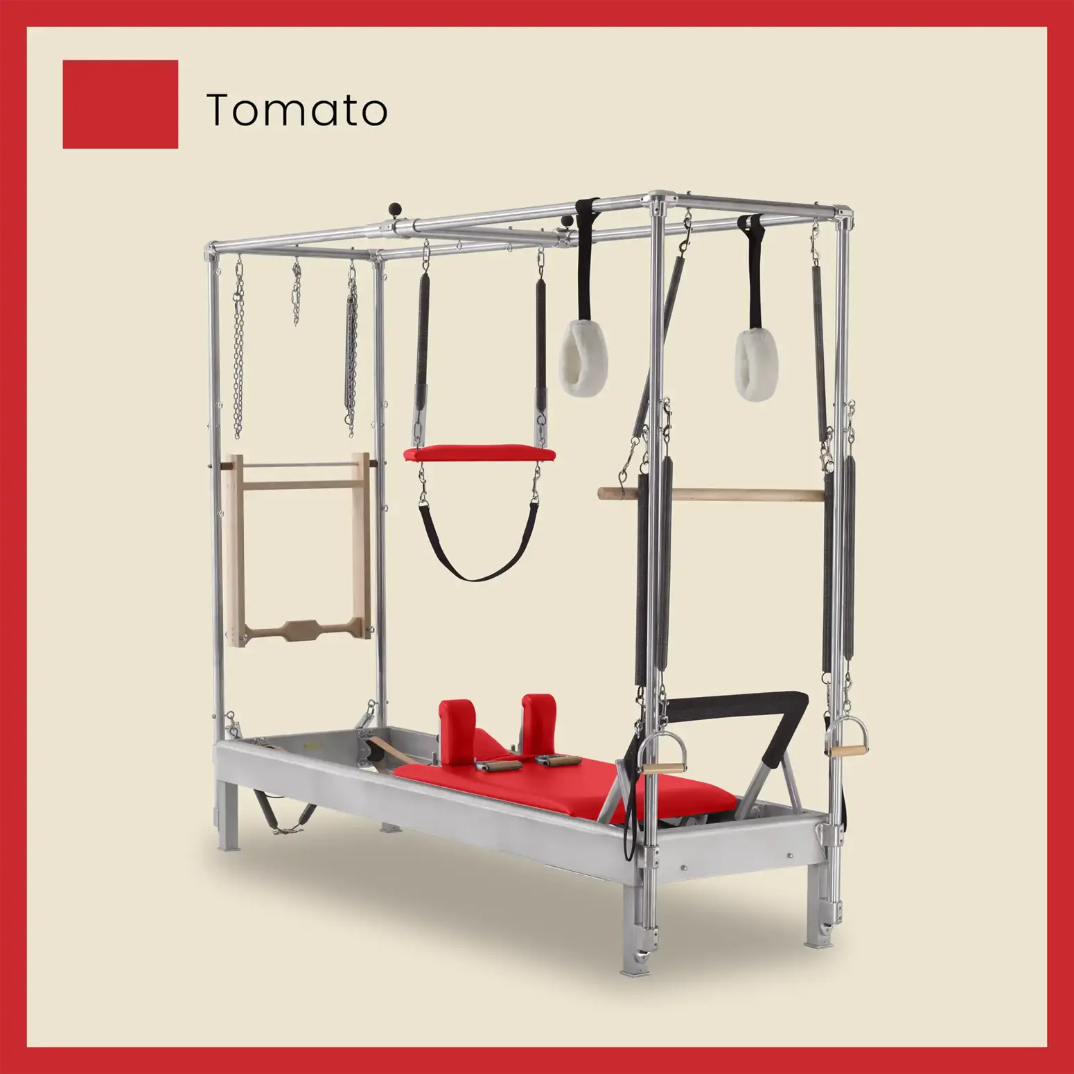 Pilates Reformer Cadillac Combo - Aluminum Reformer with Full Cadillac Conversion, Insert Bed