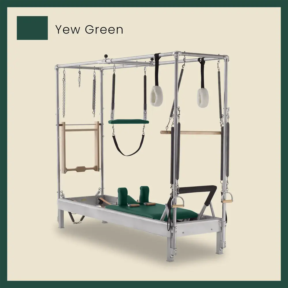 Pilates Reformer Cadillac Combo - Aluminum Reformer with Full Cadillac Conversion, Insert Bed