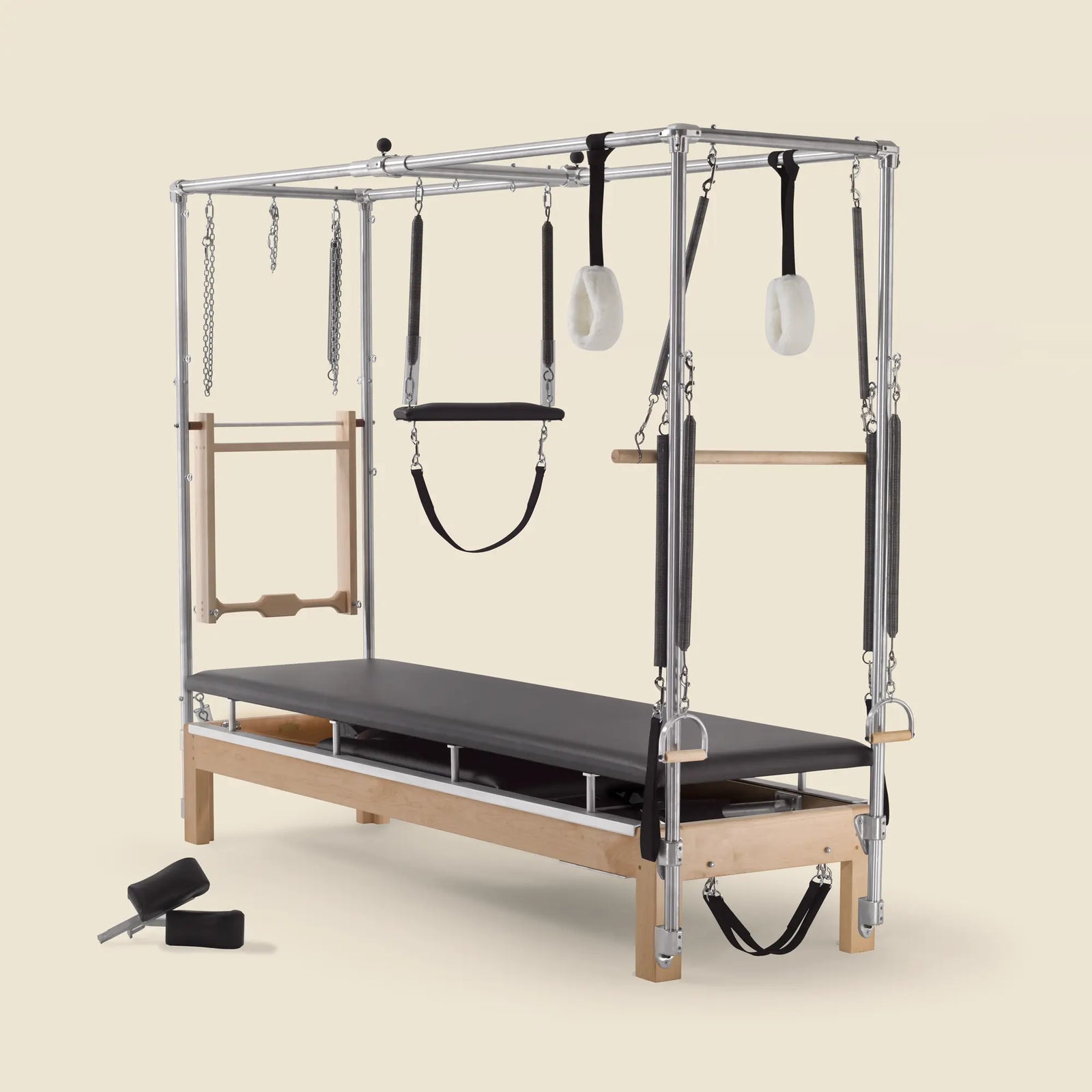 86" Instant Full Cadillac Conversion with Full Elevated Bed Designer Wood Universal Pilates Reformer