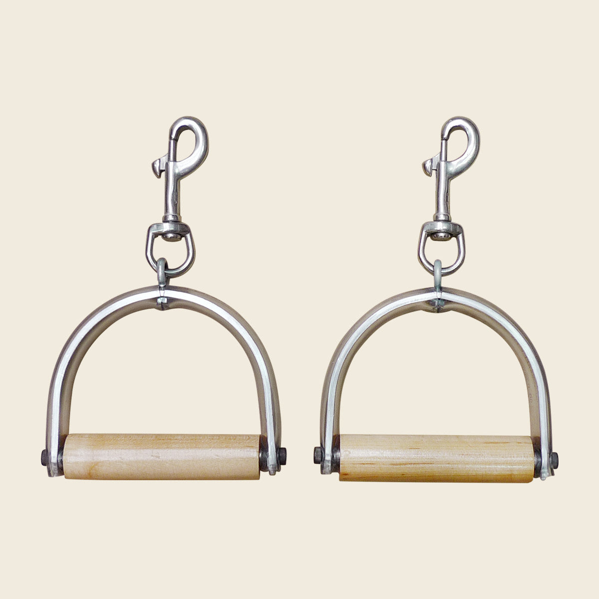 Aluminum & Wood Handles (Pair)