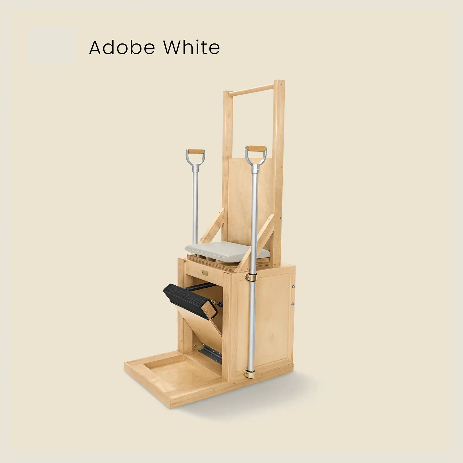 white pilates high chair