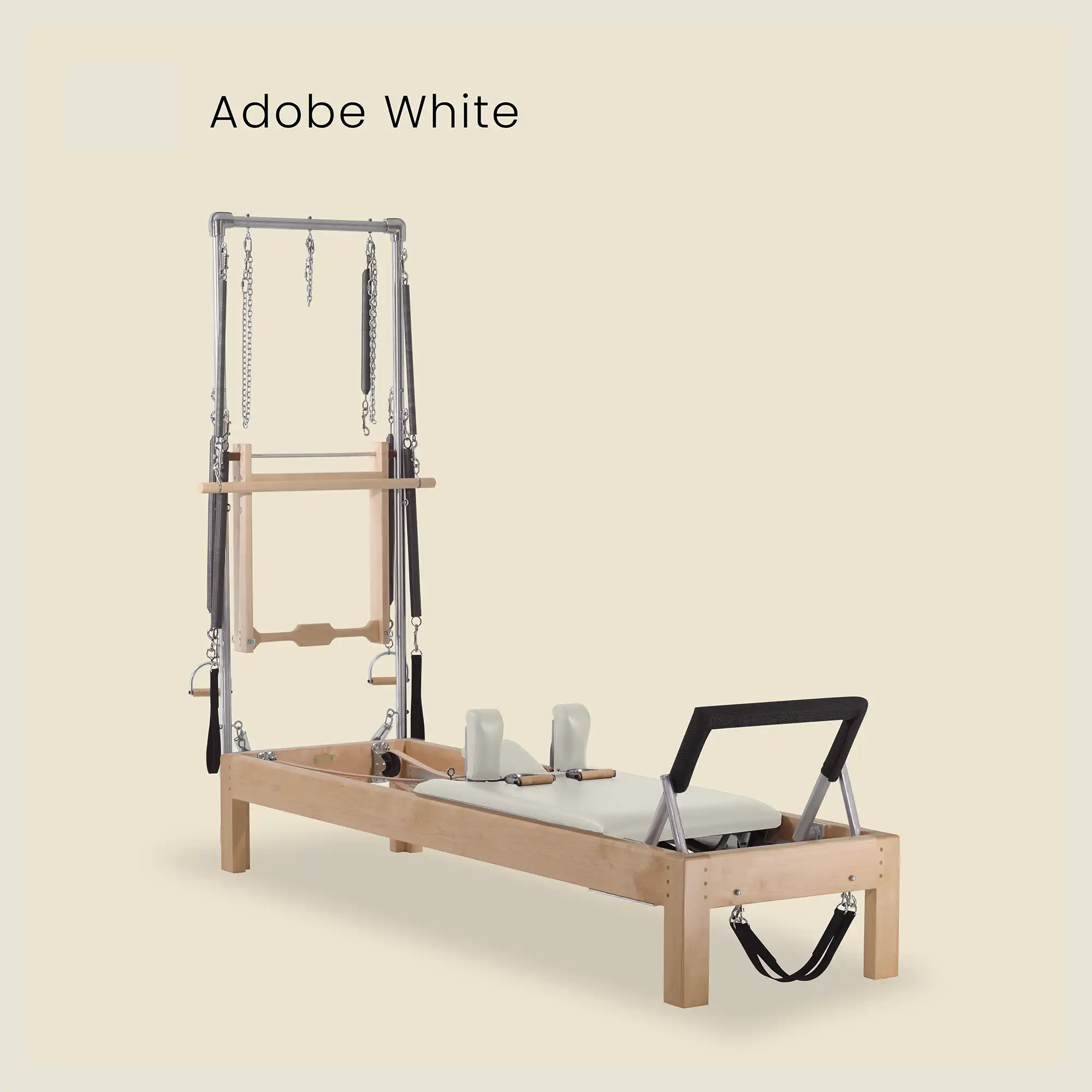 86" Instant Half Cadillac Conversion with Raised Full Bed Designer Wood Universal Pilates Reformer