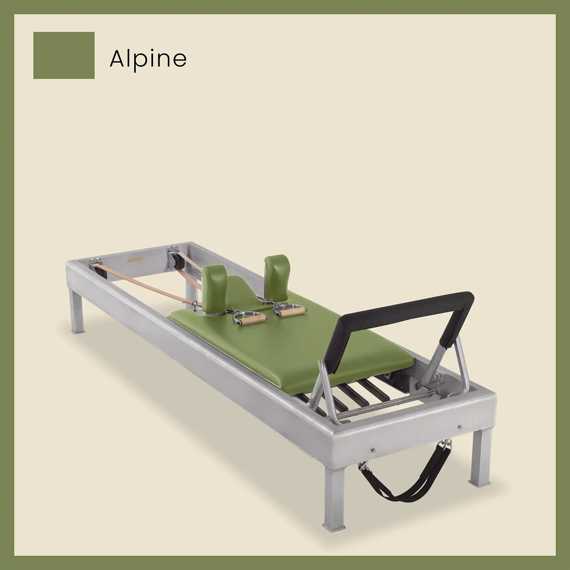 80" Classic Reformer Pilates Equipment In Aluminum