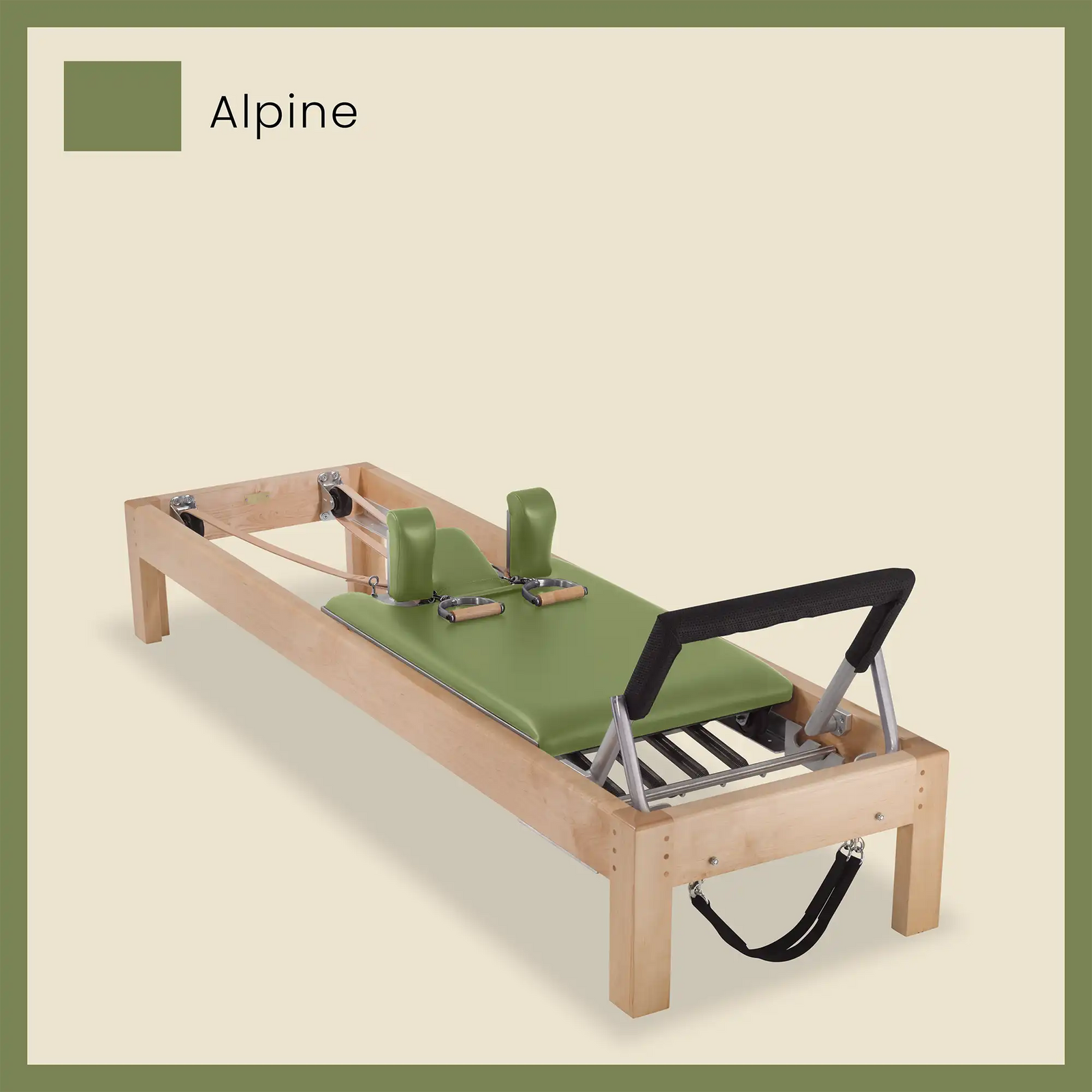 86" Designer Reformer Pilates Equipment In Maple Wood