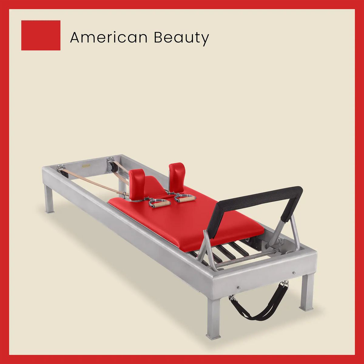 86&quot; Classic Reformer Pilates Equipment In Aluminum