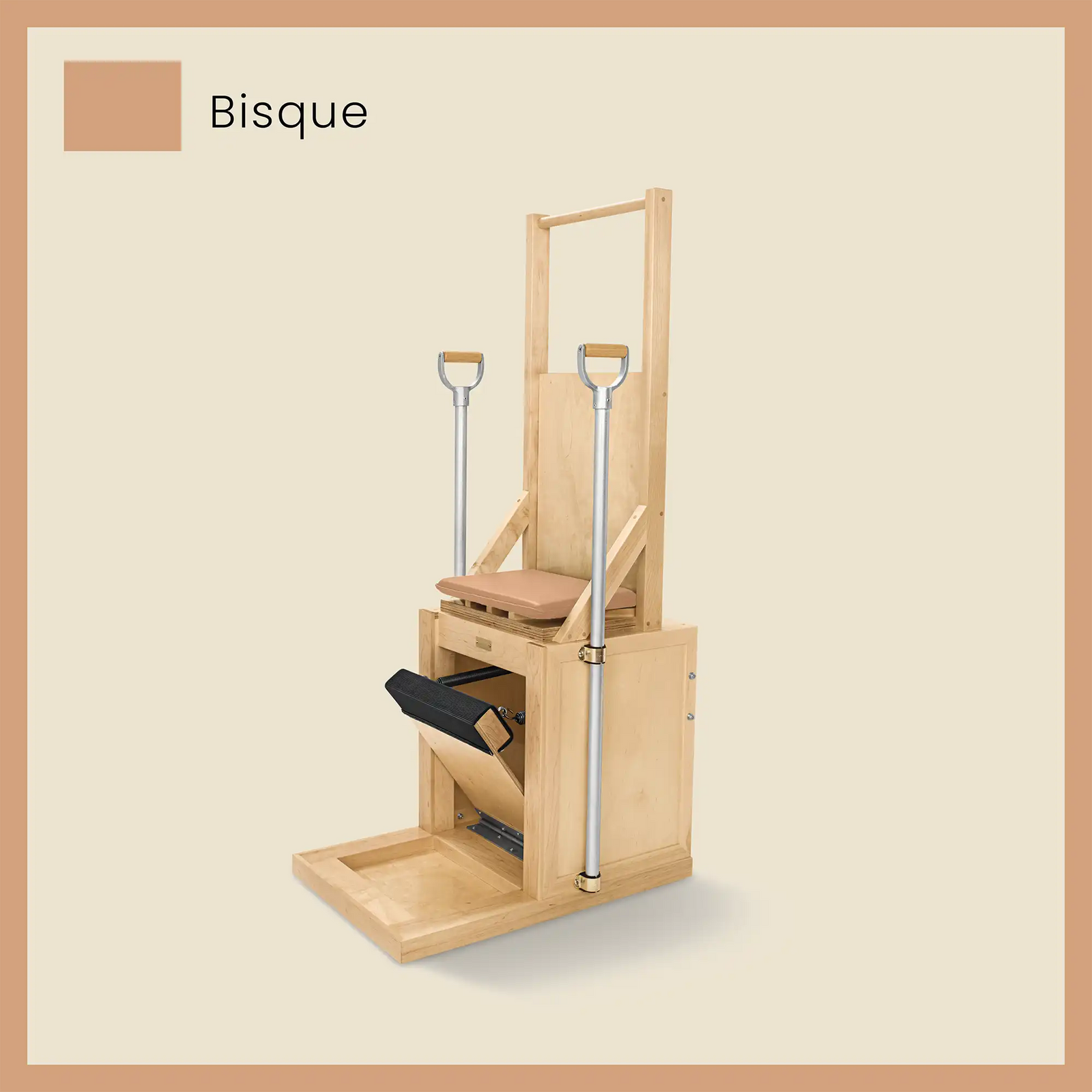 beige pilates high chair
