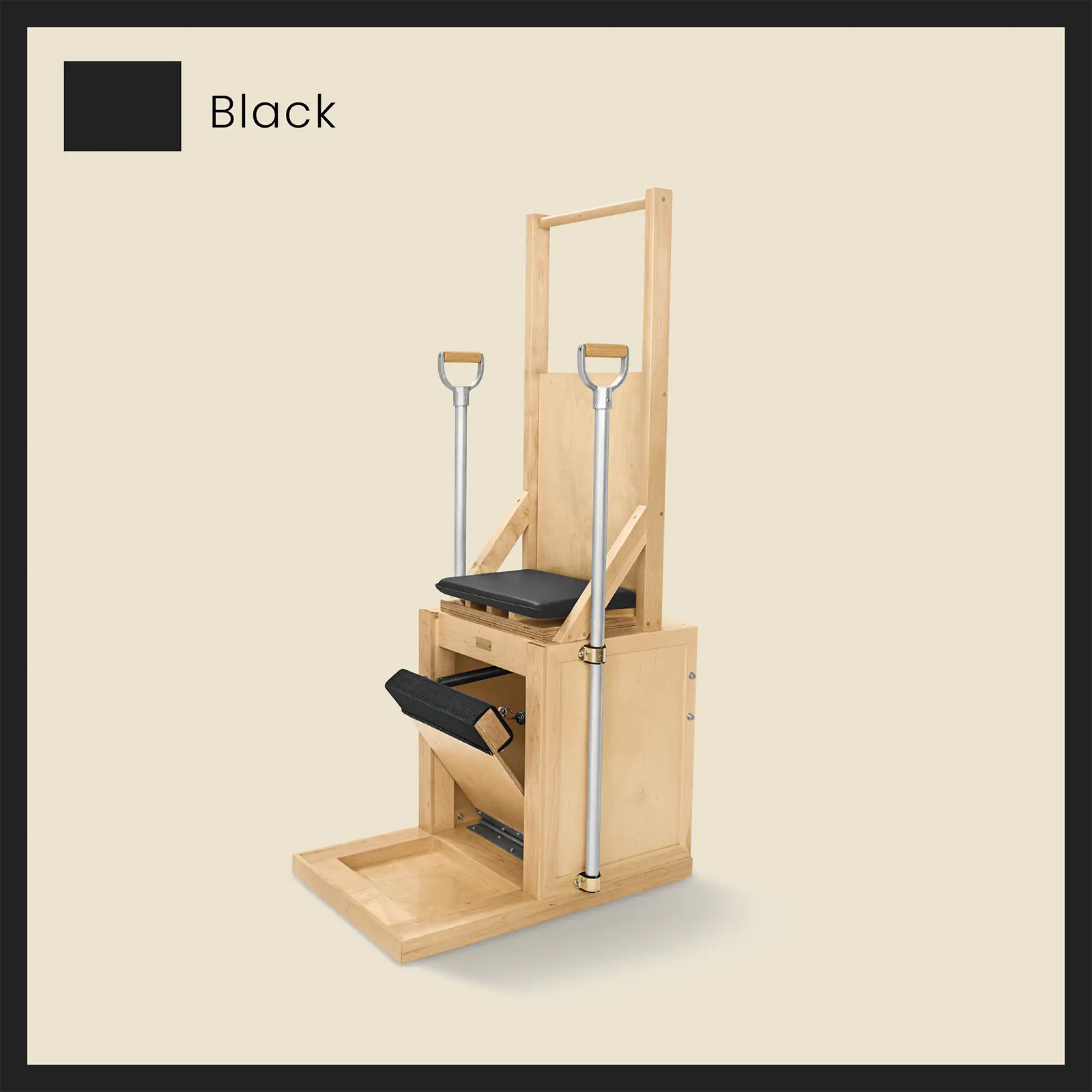 black pilates high chair