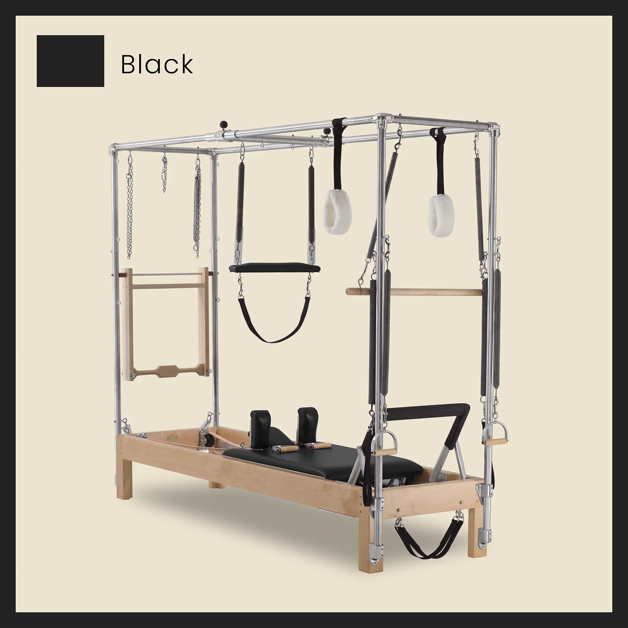89" Instant Full Cadillac Conversion with Insert Bed Designer Wood Universal Pilates Reformer